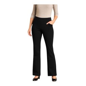 Soft Surroundings Soft Essential Black Ponte Bootcut Flare Pants